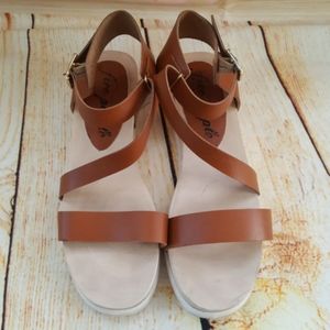 Free People Wood Sandals Size 38